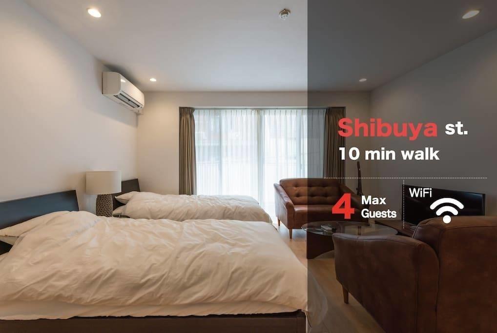 Shibuya Apartment Tw7 Токио Экстерьер фото